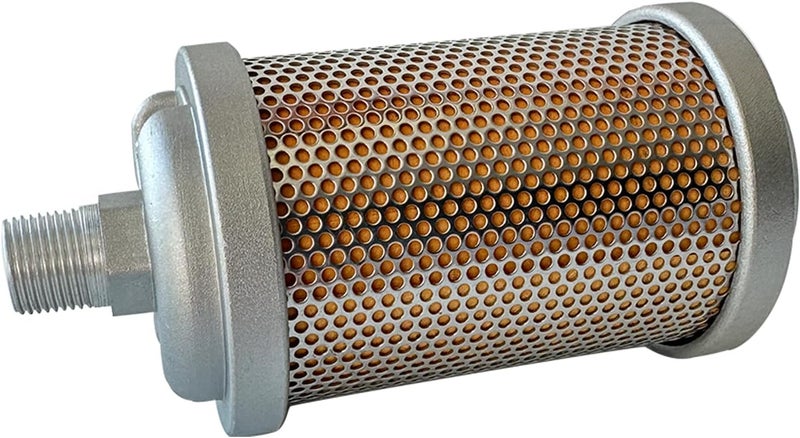 Bounetim كتمة ضاغط الهواء M05 XY-05 1/2" NPT ذكر، كاتم صوت لتنفيس الهواء لمعدات وأنظمة الهواء المضغوط، غرفة واحدة 145 PSI - Image 1